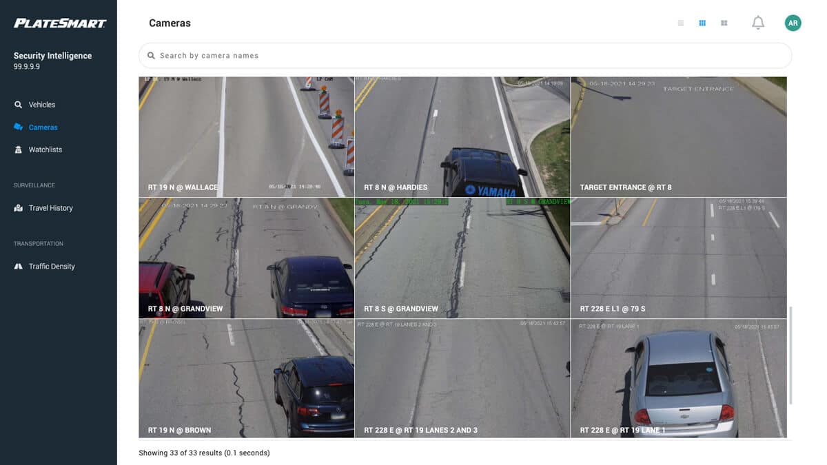 Cameras PlateSmart Application