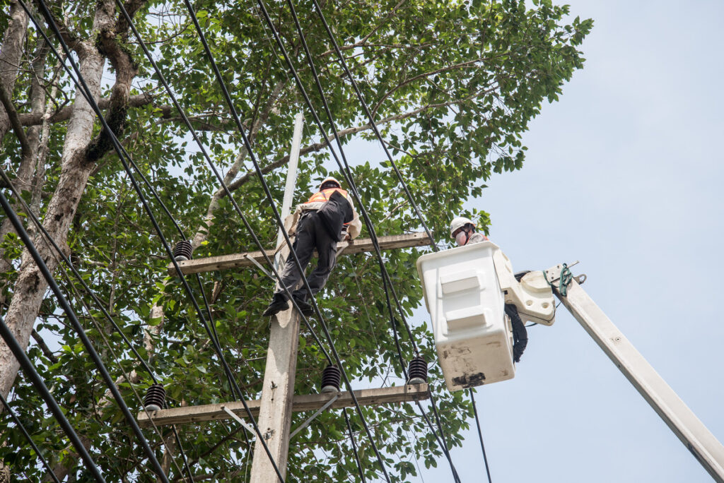 ALPR crew carrying out maintenance and repairs to equipment on site during ALPR implementation