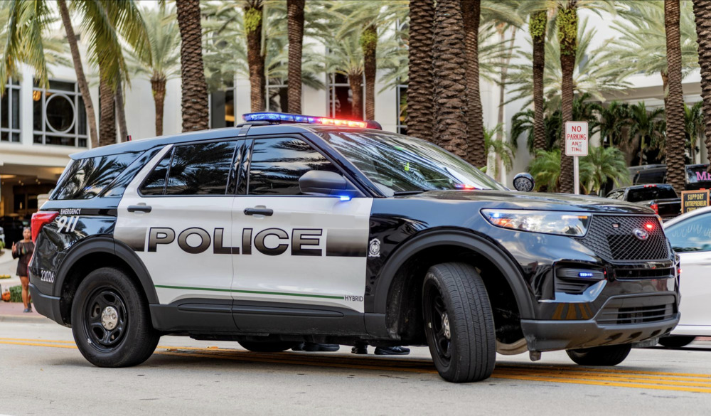 ALPR for Law Enforcement: A police car on the street in the US