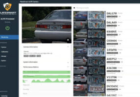 License Plate Reader capturing vehicle information